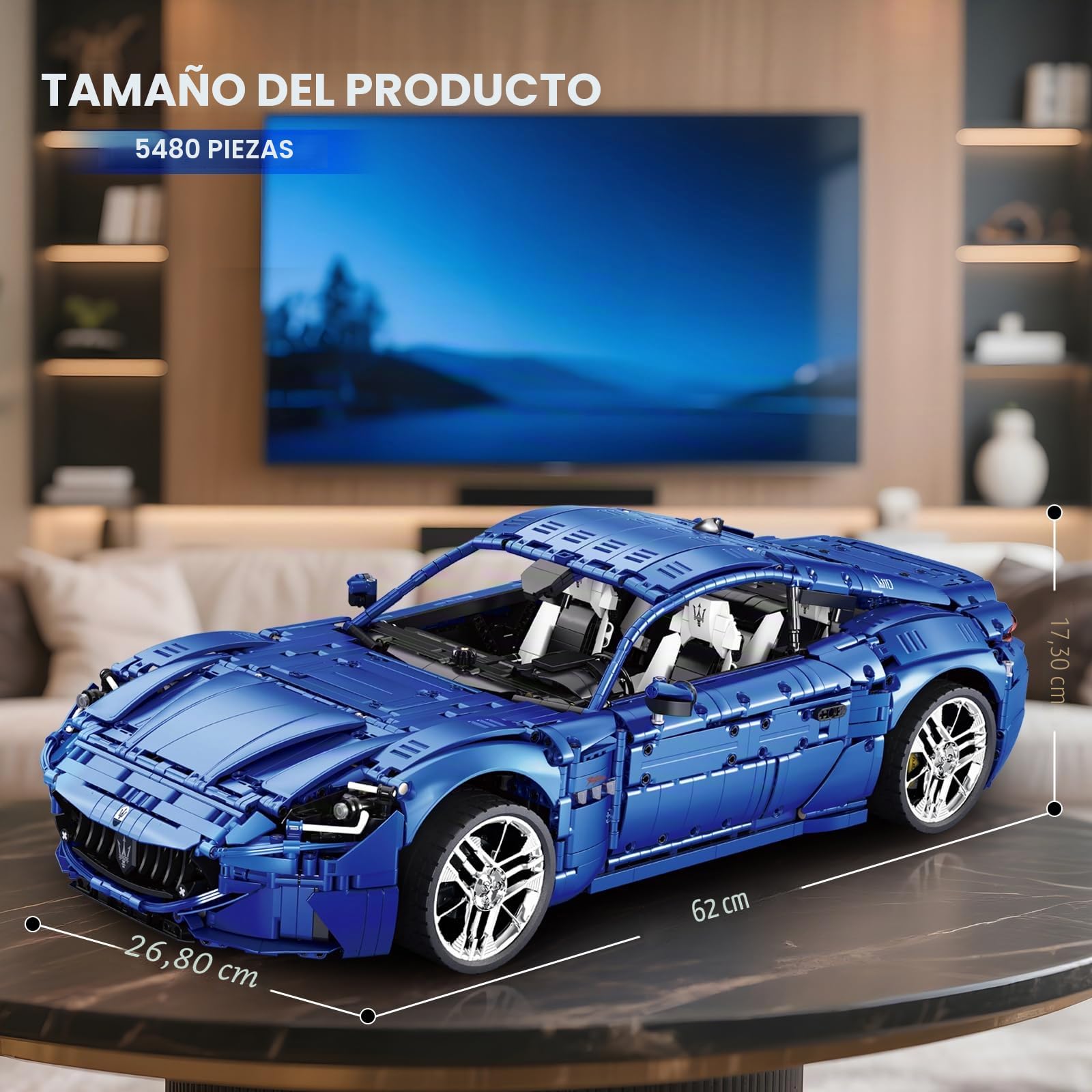 Reobrix Maserati GranTurismo Set de Construcción de Coche para Adultos