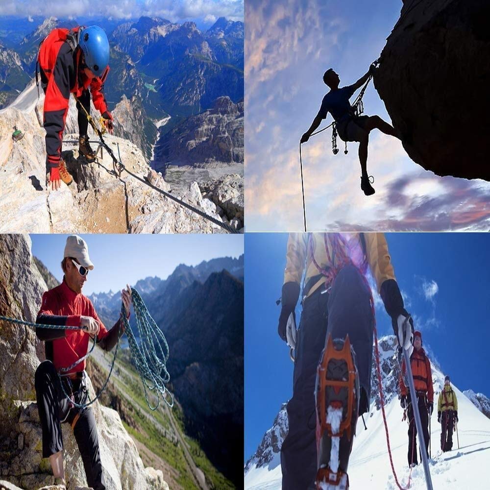 Corde Escalade 10mm Corde De Sécurité Évacuation Incendie 30M 50M 100M - Harnais Rappel Randonnée Camping