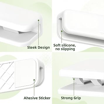 Toothpaste Holder, Toothpaste Clips, Wall Mounted Toothpaste Holder, No-Drill Tooth Paste Organizers Gripper Fit For Bathroom Washstands