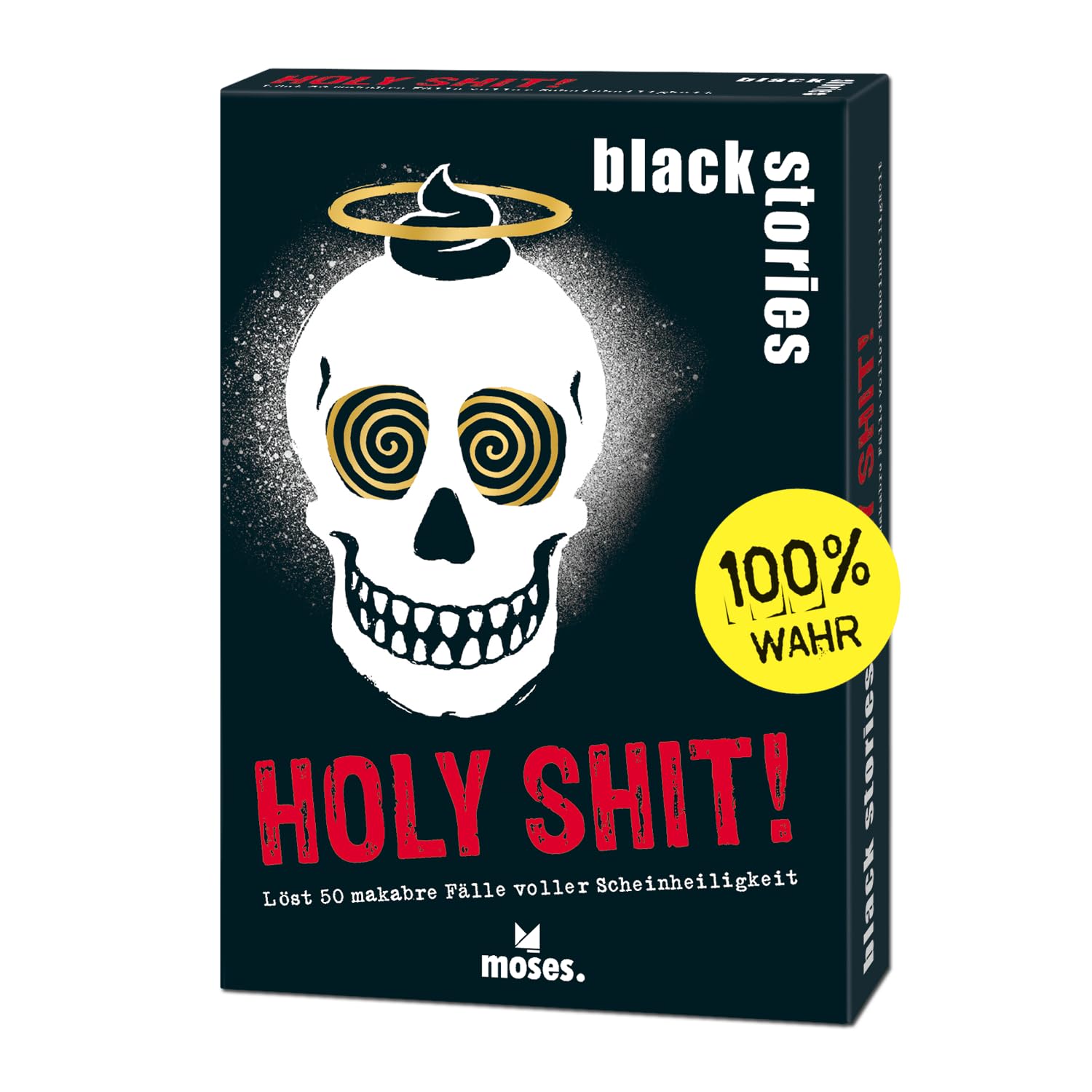 moses. Black Stories Holy ! 50 Macabre Cases Full of Hypocrisy - Raven Black Puzzle Game About Absurd & True Religious Cases to Guess, for 2 and More Players from 12 Years