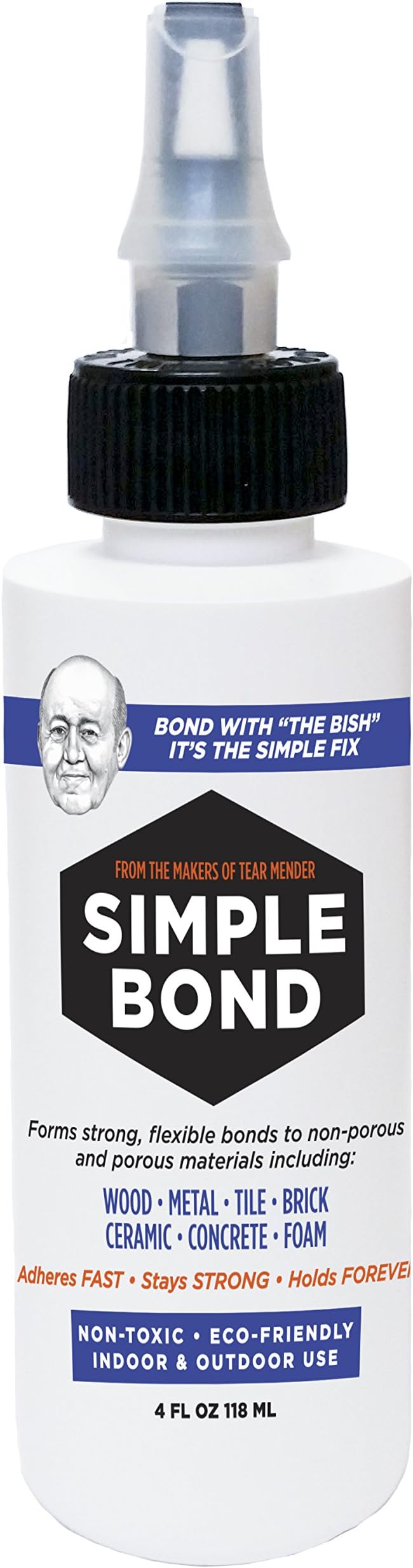Tear Mender Simple Bond All-Purpose Adhesive, 4 oz Bottle, SB-4-EA