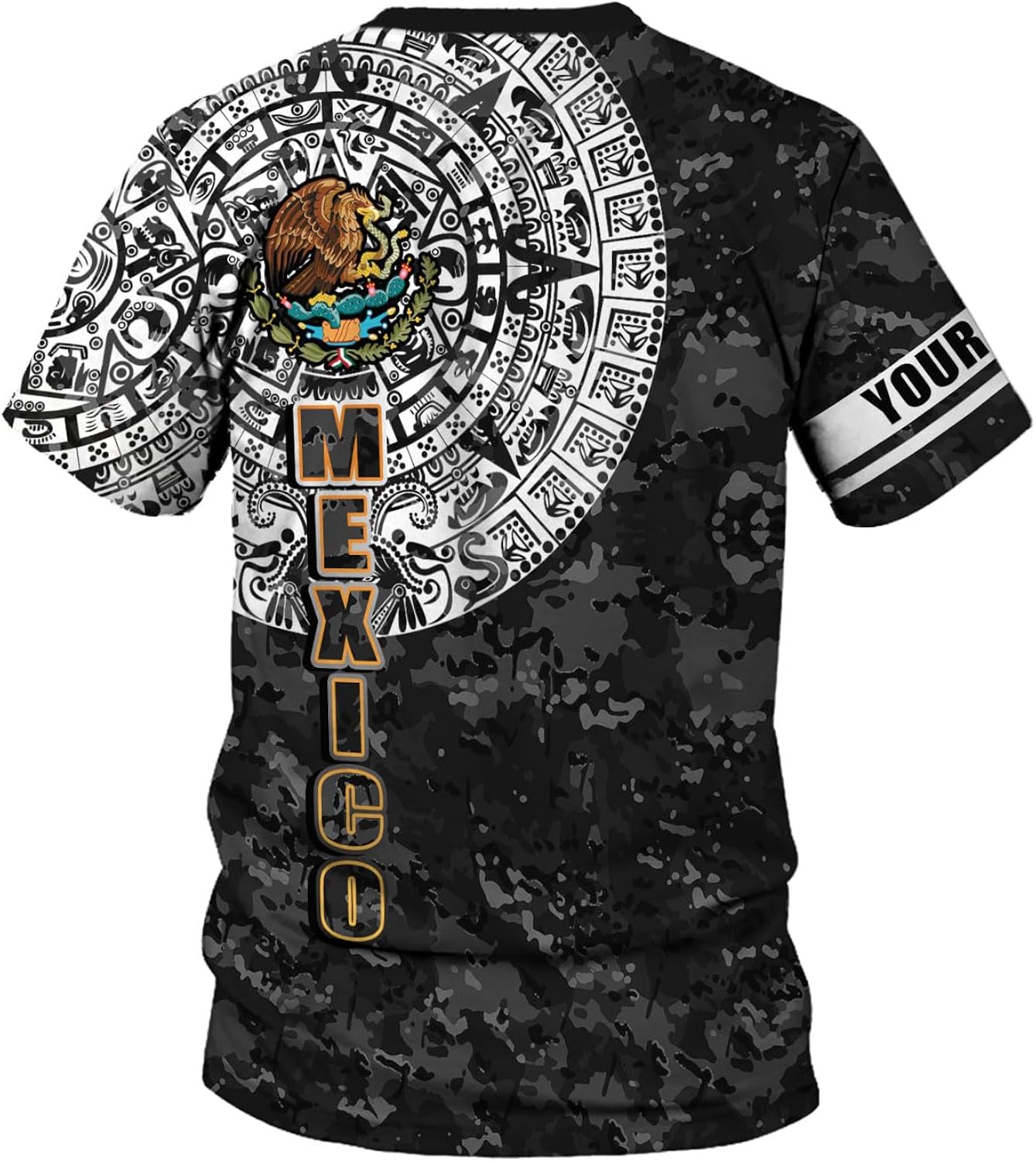 Miniatura 4 de RoyalBro Camisas personalizadas de México, camisas de México, camisas de México para hombres, camisa de jersey de la bandera mexicana camisa 3D de