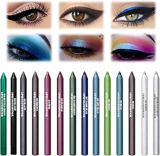 Juego de 14 lápices de ojos coloridos, deline...