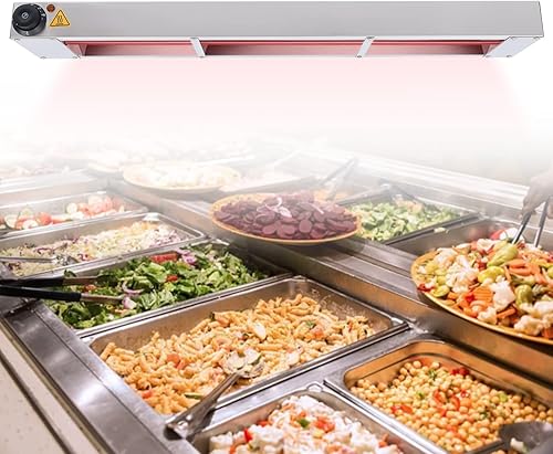 Miniatura 10 de Calentador eléctrico de alimentos con cable y enchufe, lámpara de calor de alimentos de 60 pulgadas, 1000 W, calentador de alimentos, calentador de