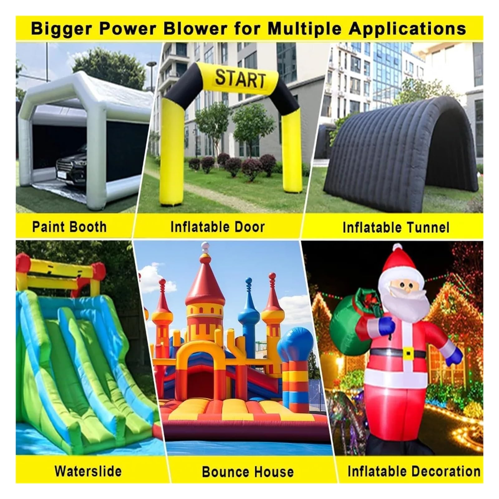 Soplador Inflable Comercial de 3HP for casa Rebote, soplador Aire 2150W for Cabina Pintura Grande, tobogán acuático, Castillo y toboganes for Saltar