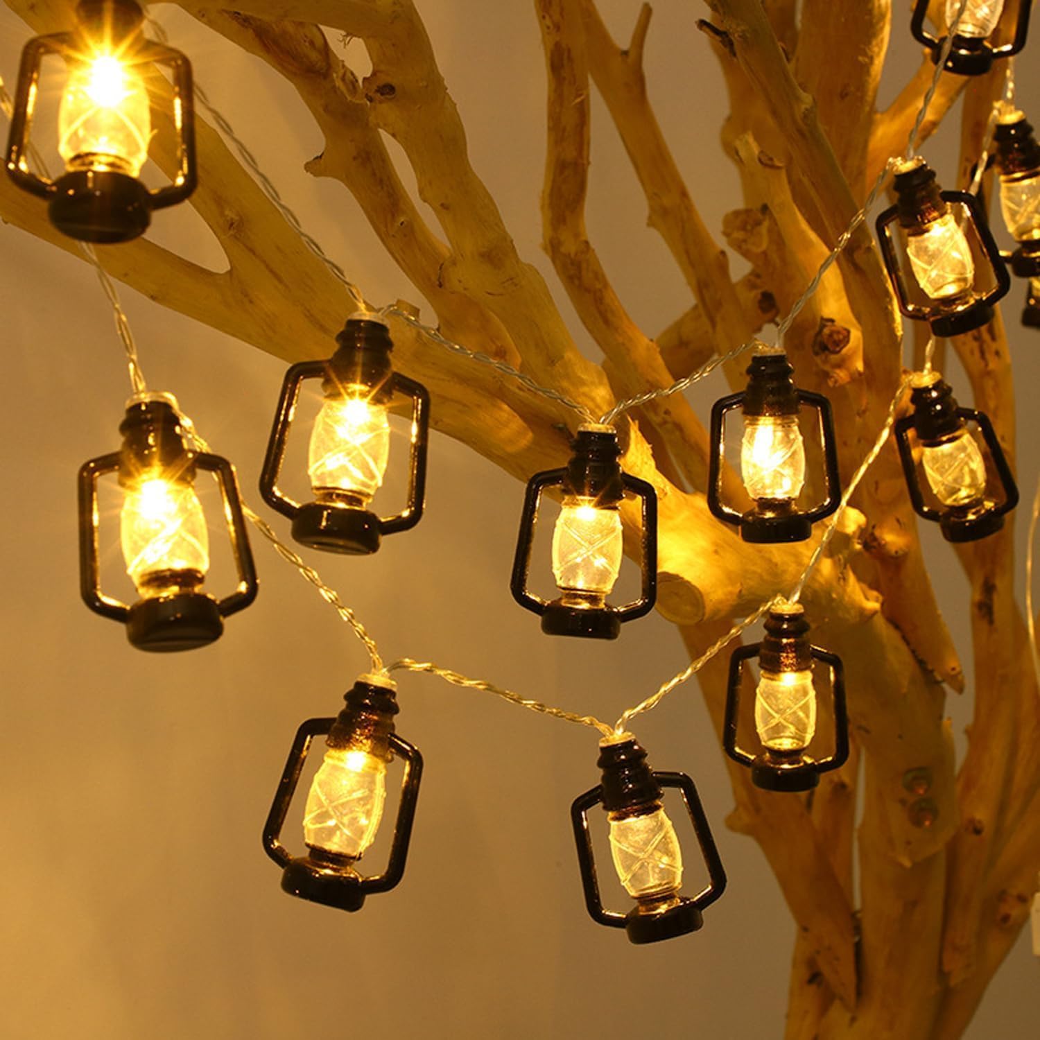 Diwali Decoration Lights, Necomi 40 LED 6M Waterproof Garden Patio Kerosene Light, 8 Flashing Modes, Diwali String Light for Wedding Party New Year Decoration
