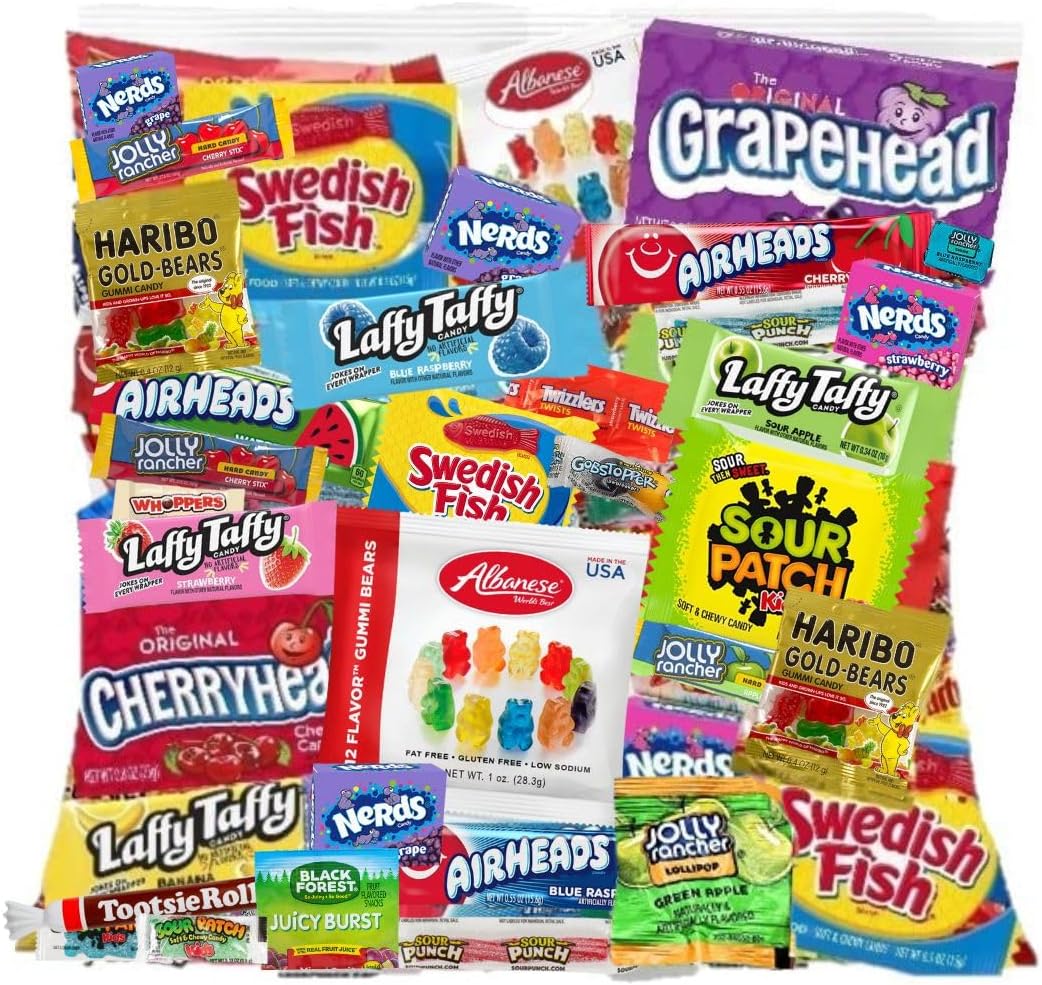 ULTIMATE Assorted Classic Candy Mix Variety Pack, (4 Lbs.) Mega Variety! Fun Size, Individually Wrapped Minis, Bulk Assortment, Perfect Treat Mix For Candy Bowls, Parties, Parades & Piñatas! (4 Pounds)