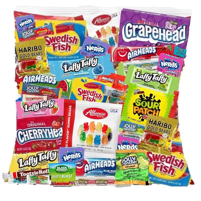 ULTIMATE Assorted Classic Candy Mix Variety Pack, (4 Lbs.) Mega Variety! Fun Size, Individually Wrapped Minis, Bulk Assortment, Perfect Treat Mix For Candy Bowls, Parties, Parades & Piñatas! (4 Pounds)