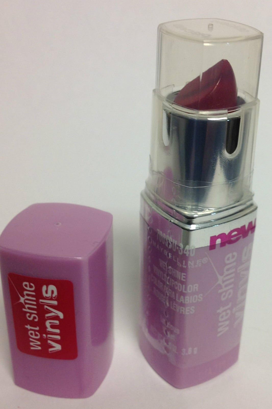 MAYBELLINEWet Shine Vinyls Lipcolor Lipstick ( Luscious Violet ) Full Size.