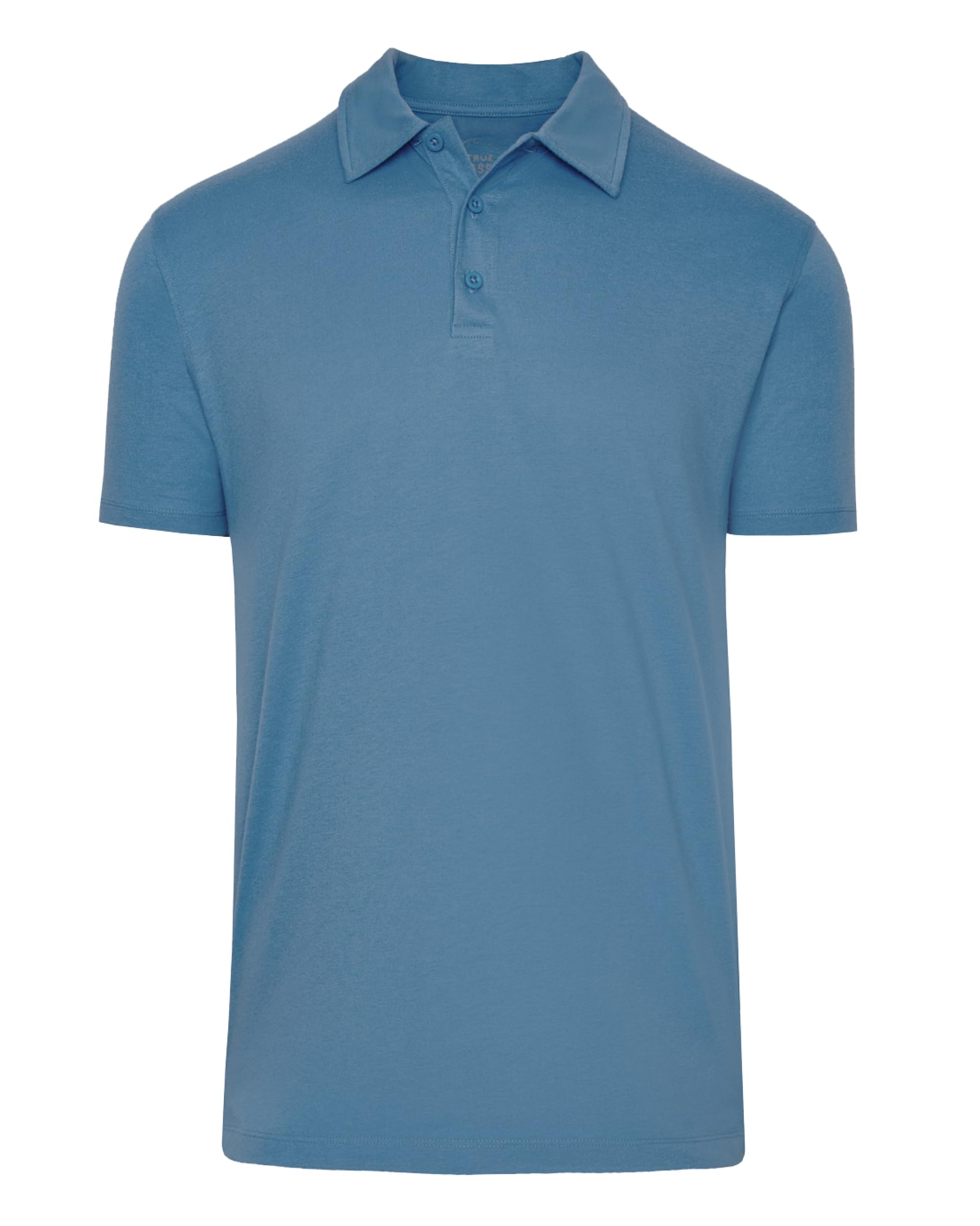 True Classic Short Sleeve Polo Shirts for Men - Cotton Men's Polo Shirts & Golf Shirt - Mens Collared Shirt Short Sleeve, Indigo, S