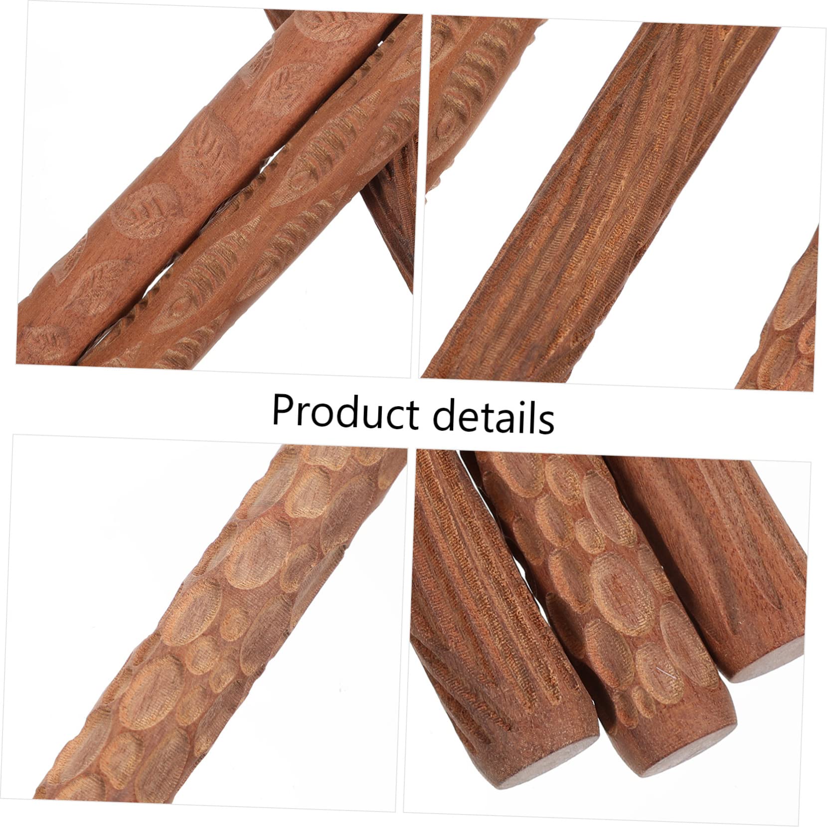 Yardwe 5 Piezas Herramienta Para Aplanar Lodo Rodillos Para Modelar Arcilla Mango De Madera Texturizado Herramienta Para Modelar Arcilla Mango Para Proyectos