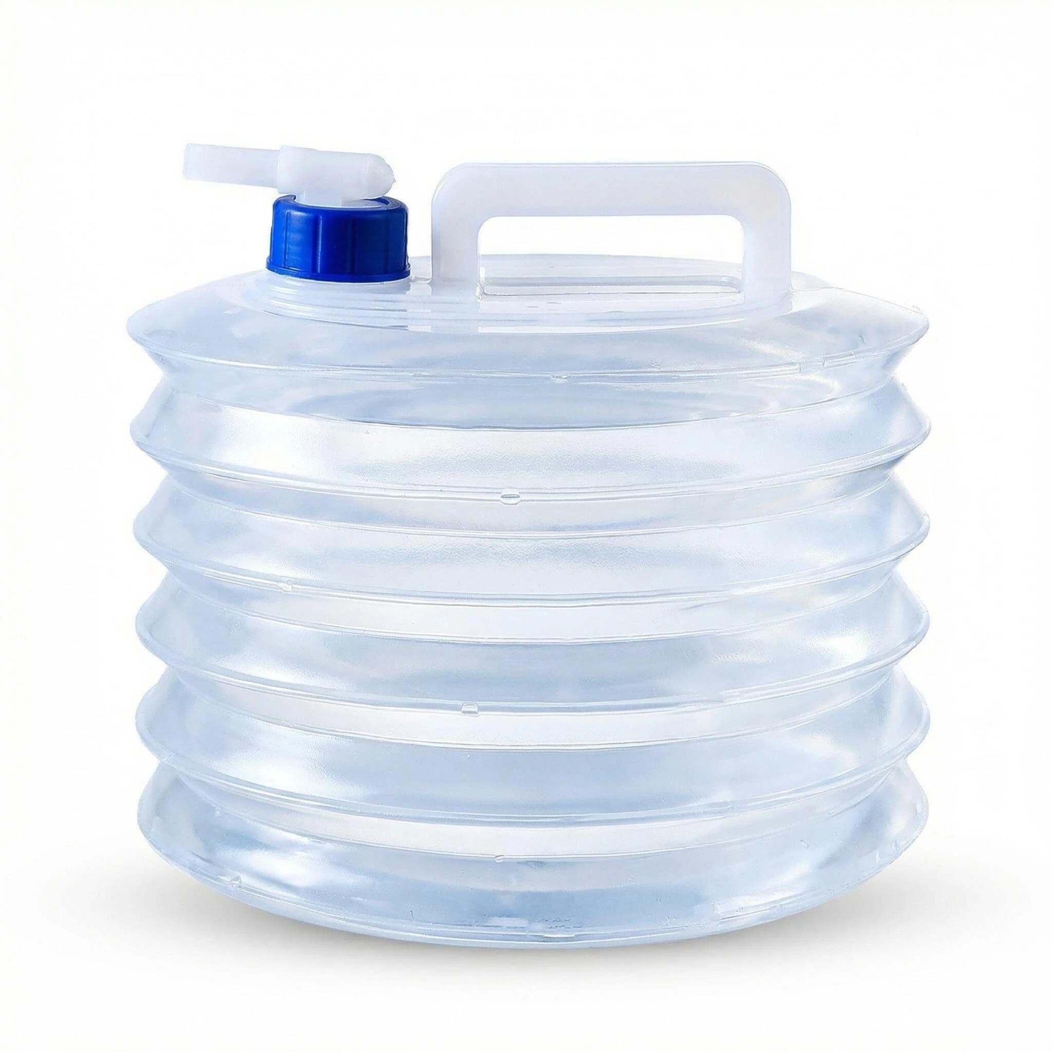 PORUPAEL Collapsible Water Container 10L, Folding Water Bucket Water Carrier, Portable Water Tank Water Jug Buckets Storage for Caravans Camping Hiking Travel BBQ Travel Outdoor Use