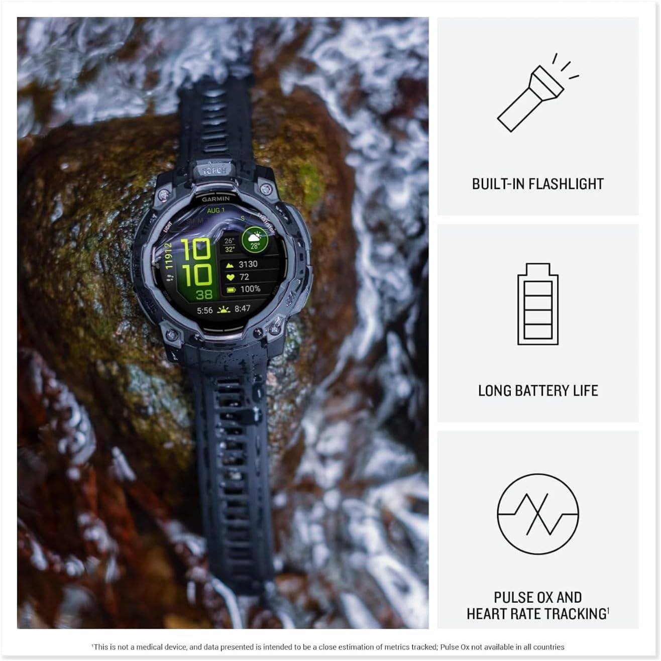 Garmin Instinct 3 GPS Smartwatch 45mm (Black) Bundle 6 71AXVDQbjOL. AC SL1500