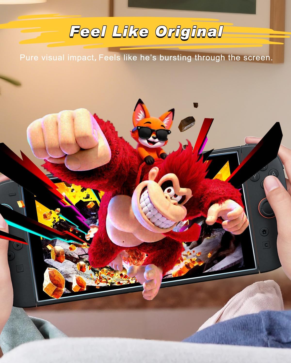 OMOTON Auto-Alignment Privacy Screen Protector for Nintendo Switch 2 2025 7.9”, Anti Spy Private Tempered Glass, Dust-free Installation Tool, Bubble Free, Anti-Glare, Touch Sensitive, 2 Pack(Switch 2 Privacy - 7.9 Inch)