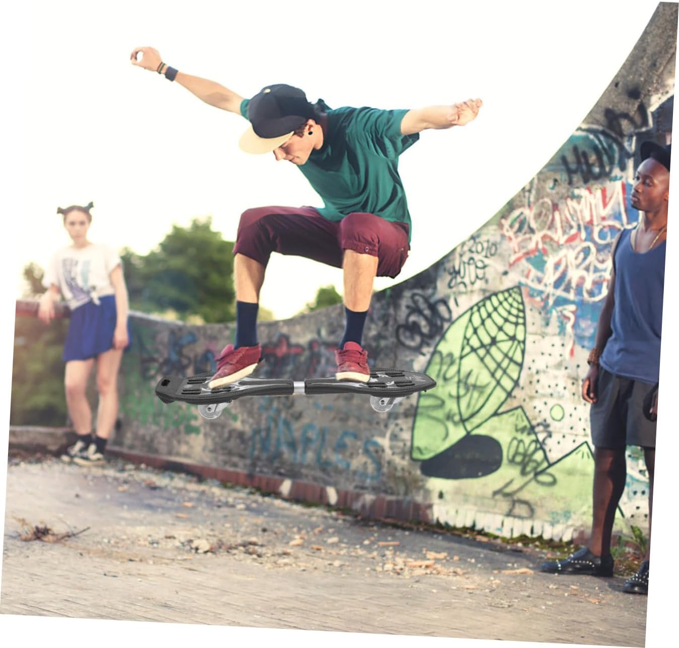 Outdoor Sports Skateboard Glitter Roller for Boy Girl Safe Two-Wheel Skateboard Non-Slip Grip