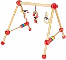 Bieco Houten Speeltrapezium Voor Baby's | Speelboog Met Figuren En Ballen | Activity Centrum Voor Motorische Ontwikkeling