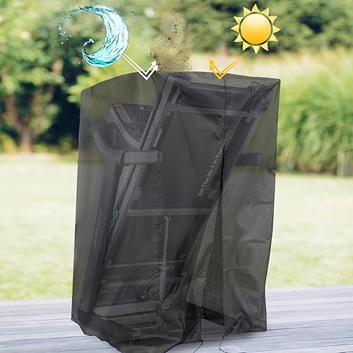 Miniatura 6 de Iptienda Cubierta para cinta de correr plegable, impermeable, para máquina de correr plegable, interior y exterior, 46 pulgadas de largo x 38