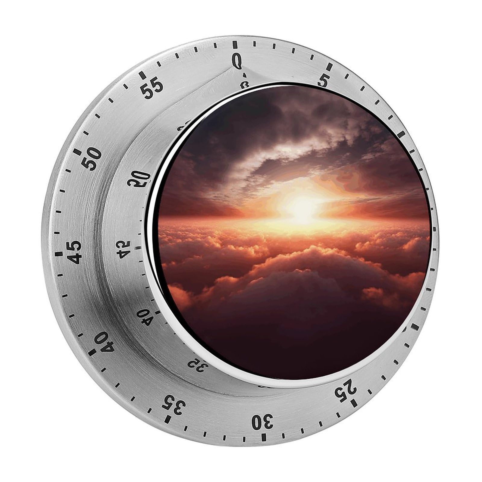 Adfgyerh Style Sun Sunrise Cloud Timer For Cooking, Kitchen Timer Magnetic No Batteries Required, Mechanical Timer With Loud Alarm, For Fitness Baking Exercise Oven