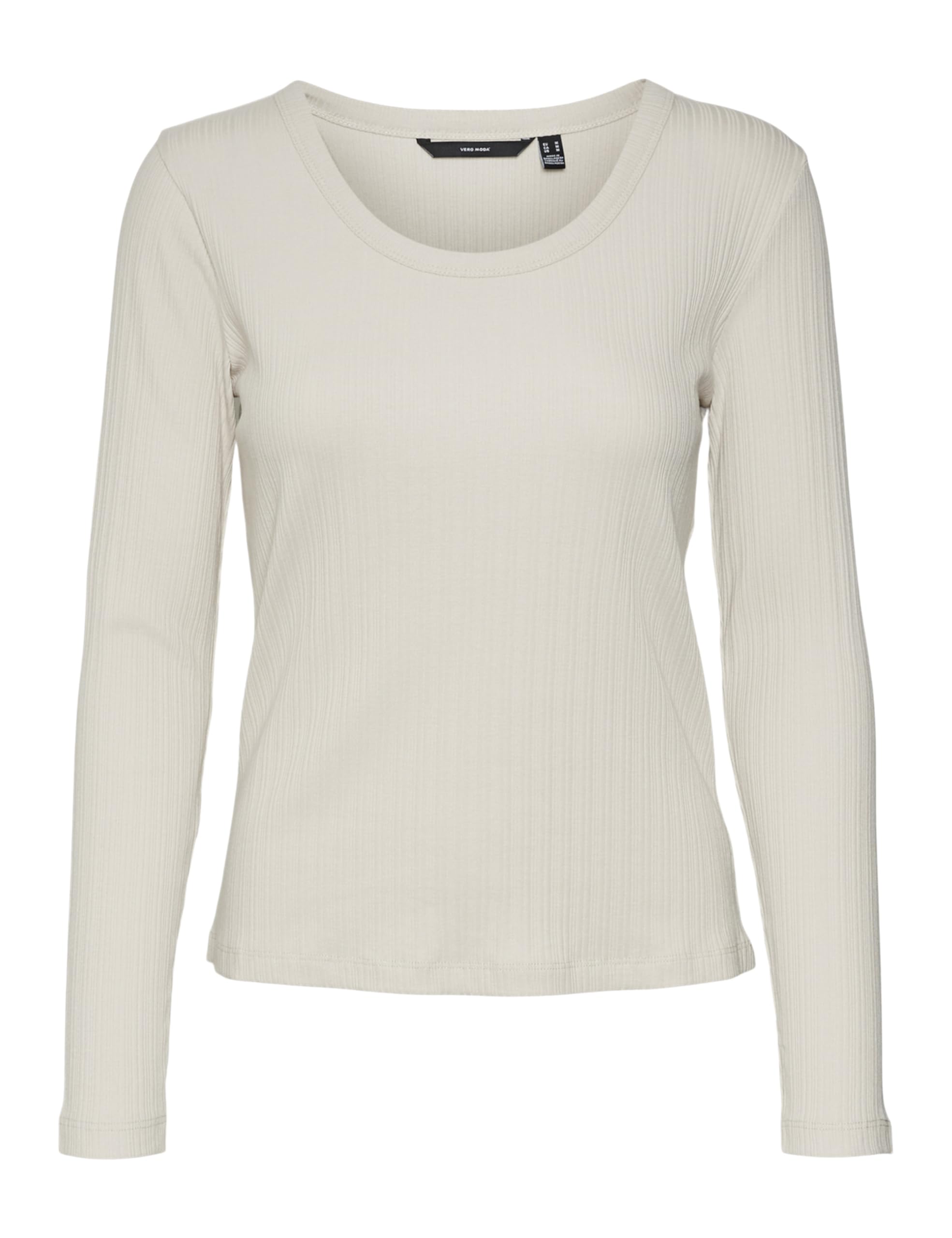 VERO MODA VMMINNA LS TOP JRS, Pumice Stone, Large