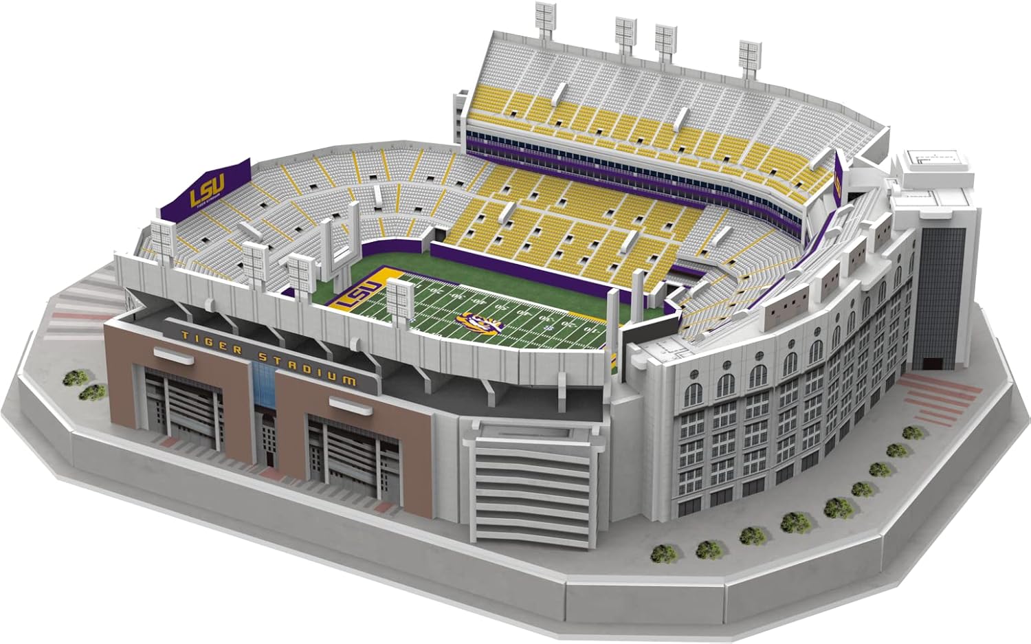 Pro Lion 3D Jigsaw Puzzle of Tiger Big Stadium Construction Building Kits - 88 Pieces | LSU Tigers Football League Gifts for Boys, Adults, Men & Kids Aged 7+ | Puzzles Games Kit for Creative Fans