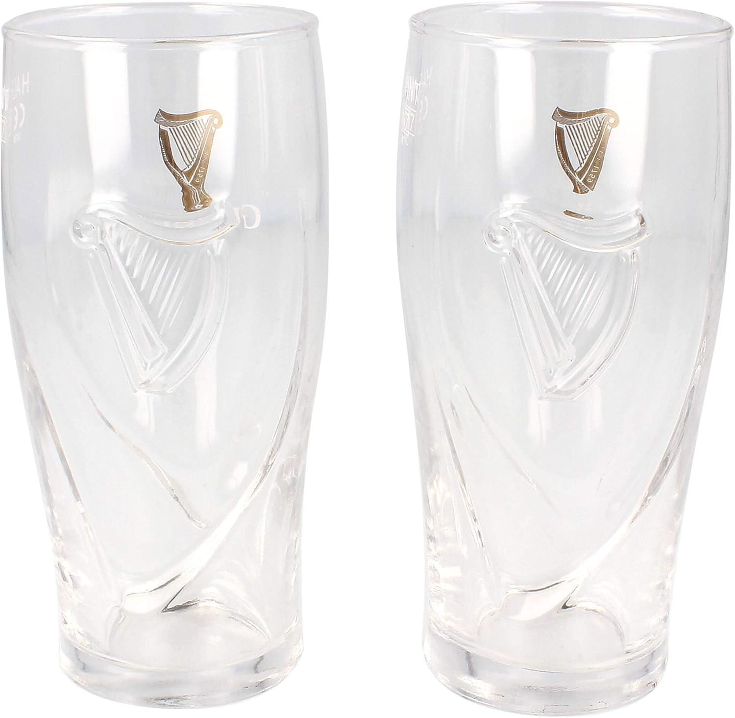 Guinness Half Pint Glasses – Set of 2 | 10oz Capacity | Official Livery Design | Not Full Pint Size