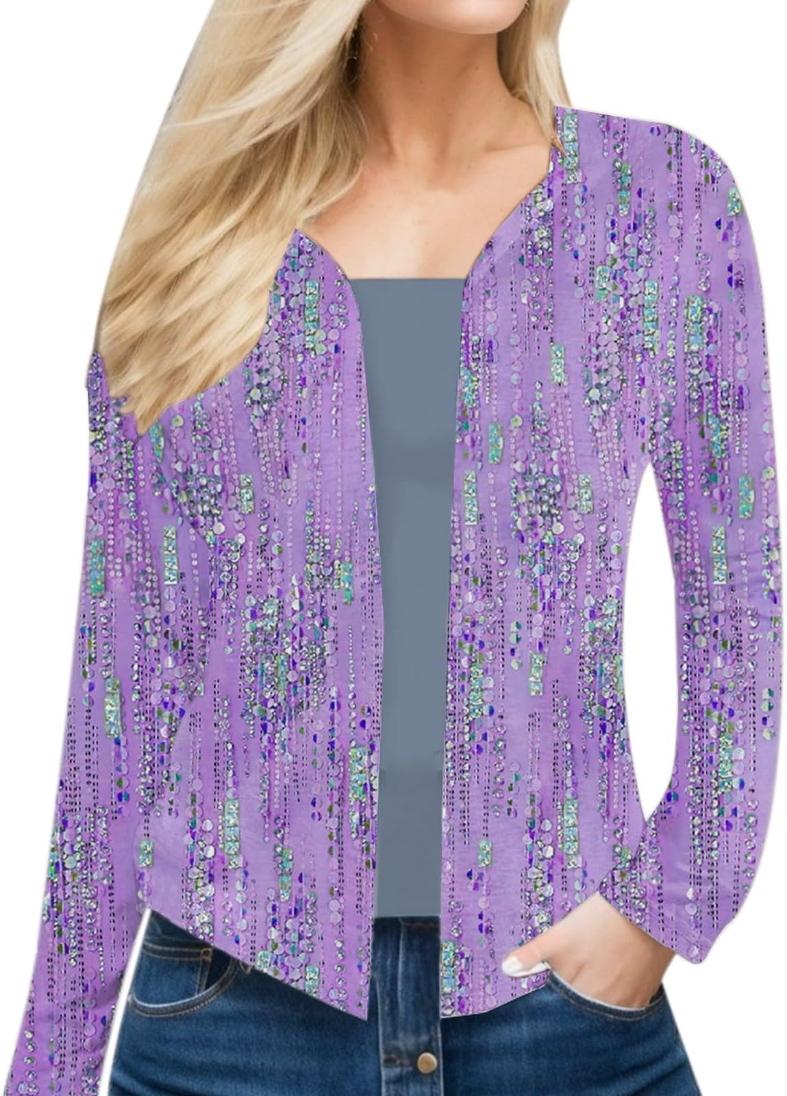 Sweater Cardigan Women with Buttons Retro Vintage Floral Print Long Sleeve Blouse Cardigan Coat Fashion Casual Soft Cardigan