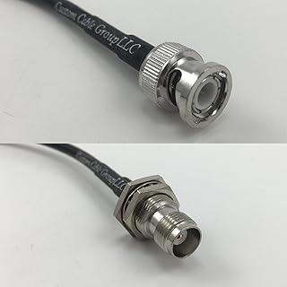 1 foot RG58 BNC MALE to TNC FEMALE BULKHEAD Pigtail Jumper RF coaxial cable 50ohm Quick USA Shipping