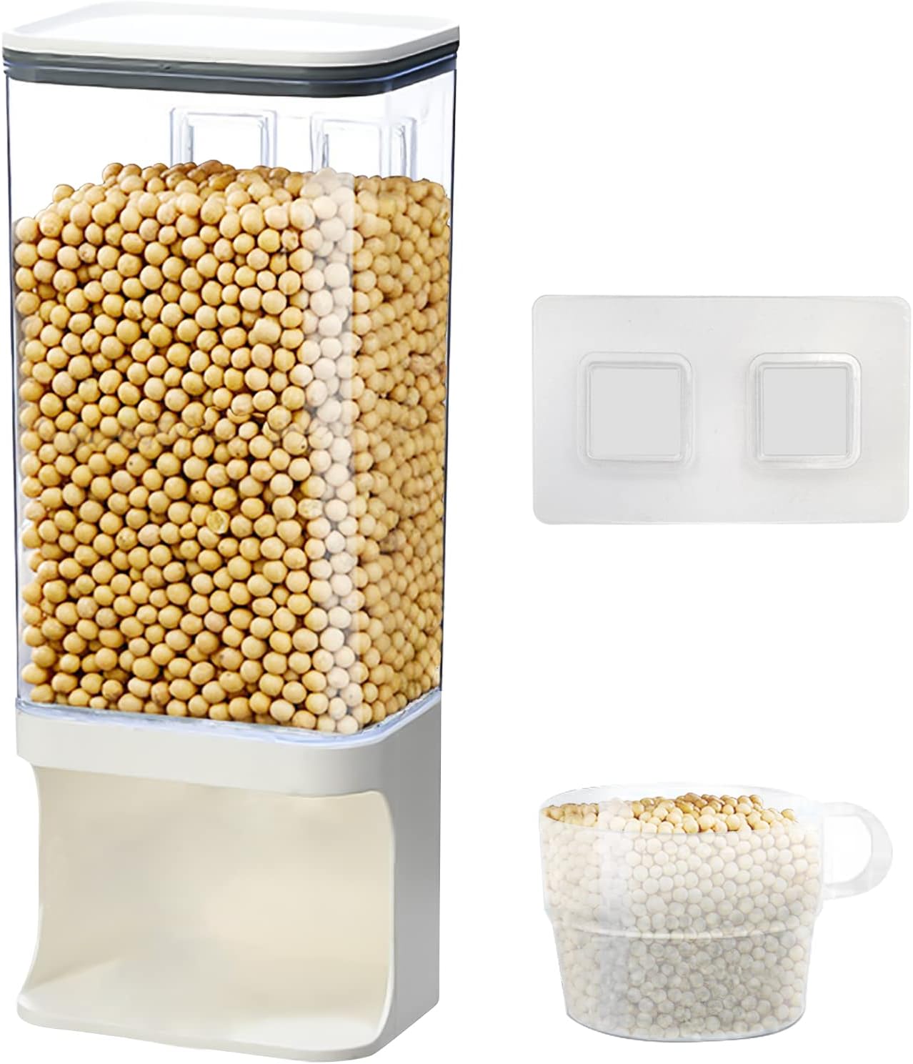 Detergent Dispenser for Laundry Room,Wall-Mounted Laundry Detergent Dispenser with Spigot Cup Holder,Suitab…