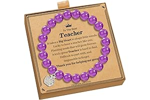 Teacher Appreciation Gifts - Teacher Bracelet asTeacher Christmas Gifts for Women, Natural...