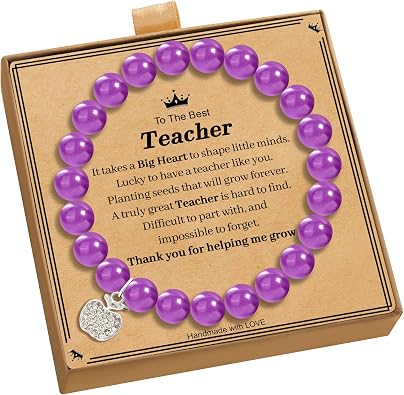 Natural Stone Bracelet for Girls Women, Mothers Day Gifts for Mom/Bonus Mom/Mother in Law/New Mom/Nana/Gigi, Birthday Gifts for Daughter/Sister/Best Friend/Wife/Girlfriend