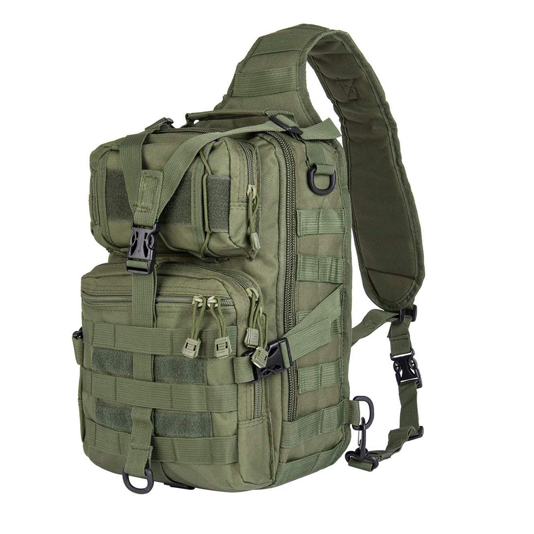 HAOMUK Tactical Sling Bag Pack Military Rover Shoulder Sling Rucksack EDC Molle Assault Range Bag