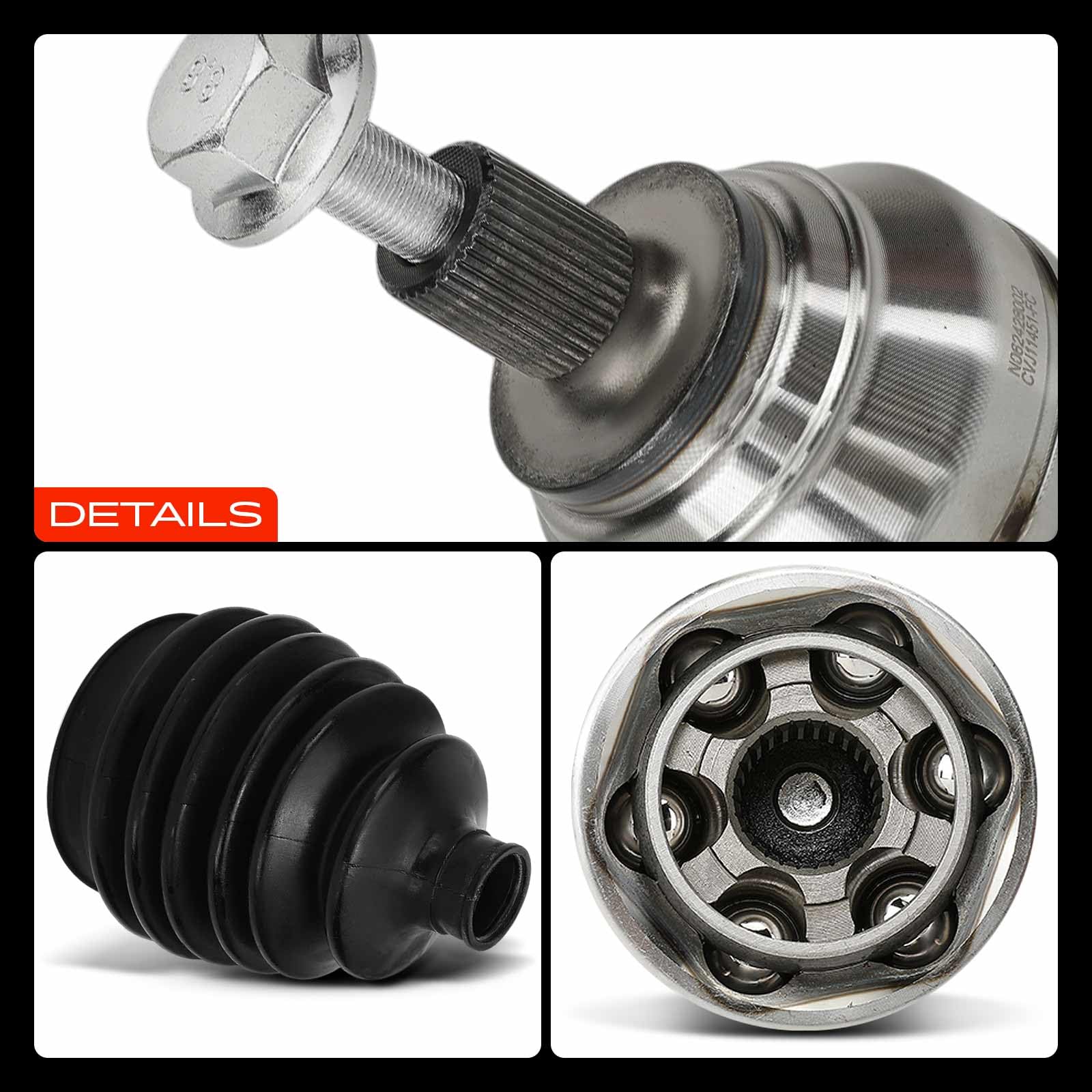 Frankberg Kit giunto albero motore Kit giunto albero di trasmissione Giunto a velocità costante Giunto esterno Sostituire # 1K0498099BX