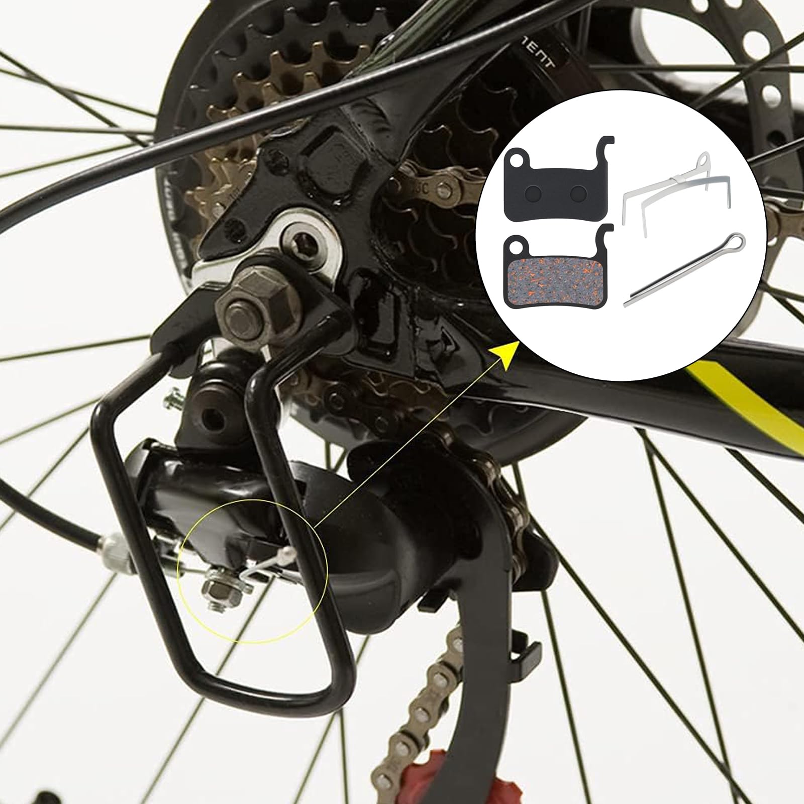 4 paia di pastiglie freno in resina per freni a disco per bicicletta Shimano Deore XT XTR LX SLX Hone Alfine Saint