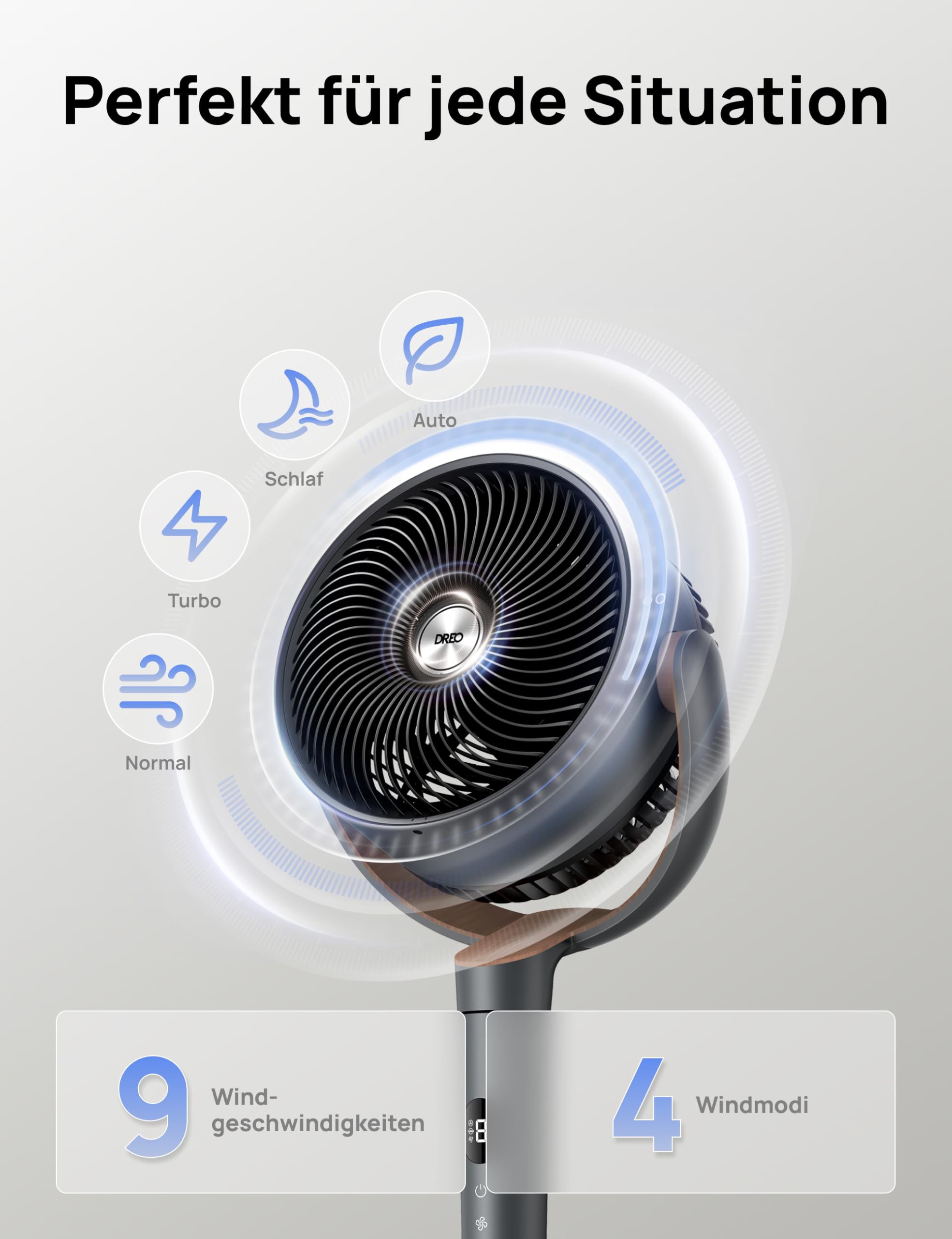Dreo Standventilator sehr leise – Bild 4