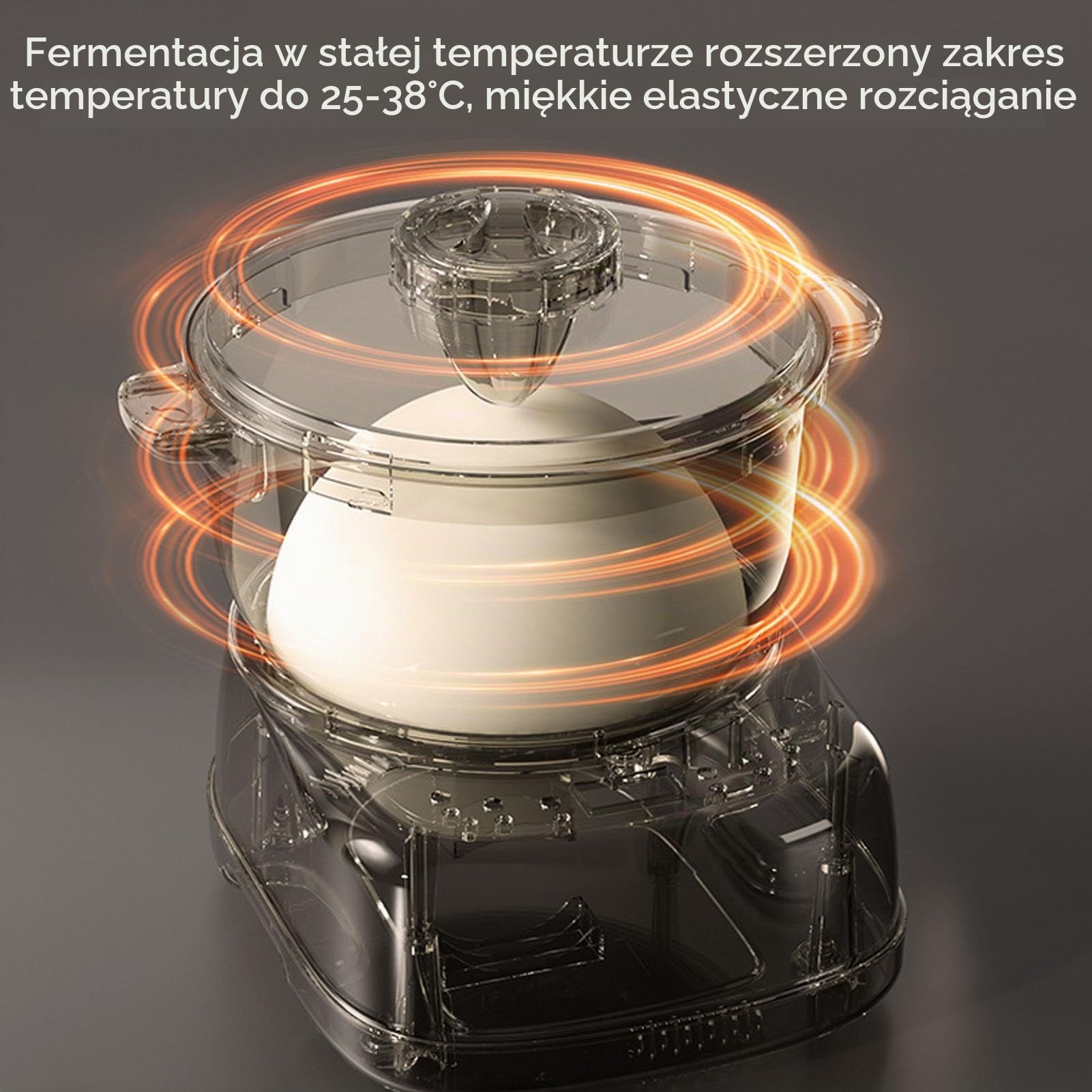 Dpofirs Automatyczny Mikser do Ciasta, Wypiekacz do Chleba, z funkcją Fermentacji, Miska ze Stali Nierdzewnej 304 o Pojemności 5 LitróW, Elektryczna Maszyna do Wyrabiania Ciasta o (Wtyczka UE 220 V)