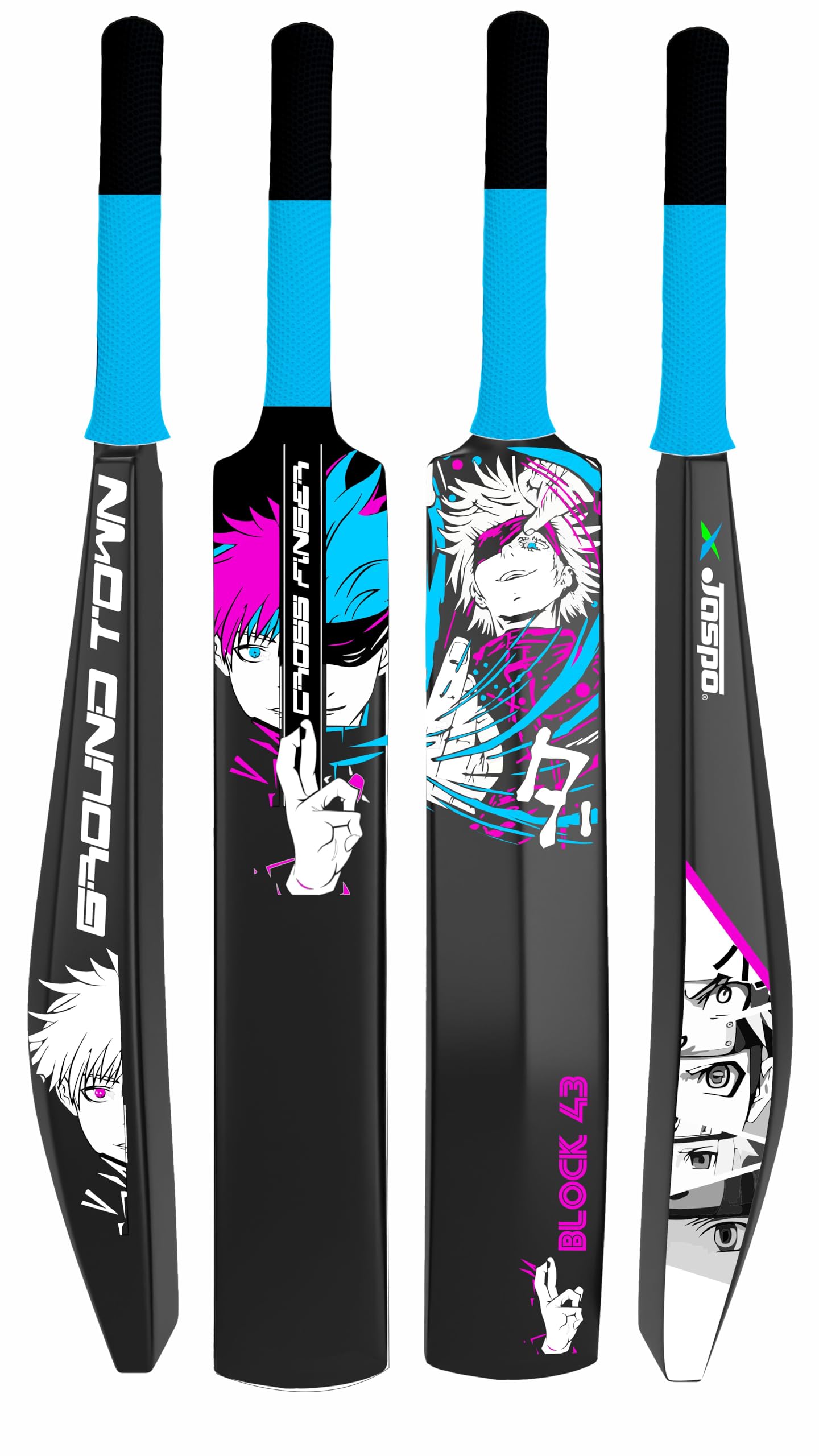 Fumes Premium Hard Plastic Tennis Cricket Full Size Bat (34” X 4.5” inch) for All Age Groups