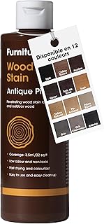 Teinte &agrave; Bois Furniture Clinic (Pin antique) &ndash; S&eacute;chage Rapide, Haute Concentration, Application Facile pour les Bois Int&eacute;rieurs & Ext&eacute;rieurs &ndash; Base d&rsquo;Eau - 250ml