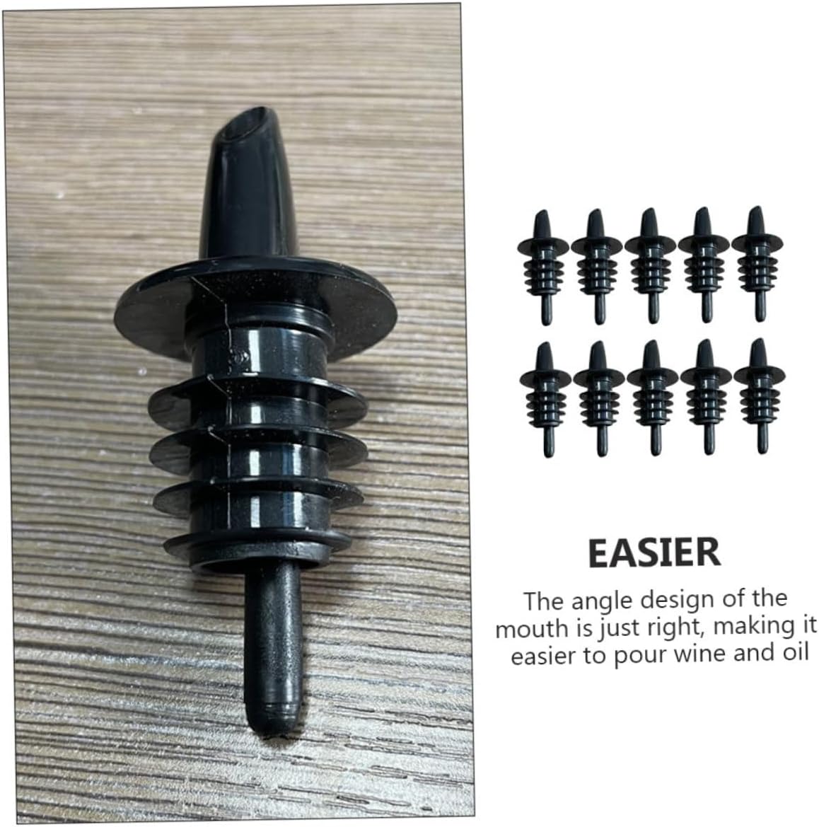 Wine Bottle Stoppers 10pcs Bar Wine Pourers Bottle Pourer Cocktail Dispensers
