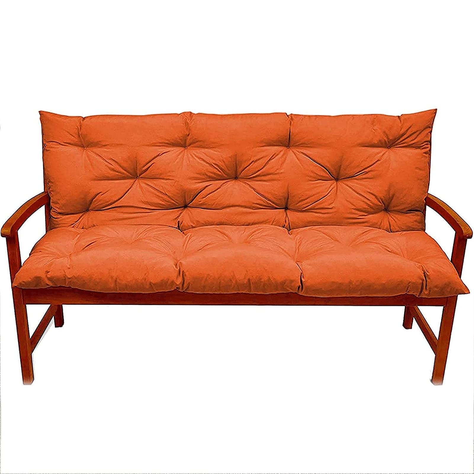 DKLE Cojín para banco para Interior/Exterior, alfombrilla reclinable de Algodón antideslizante, cojín para sofá de Dos plazas Impermeable, cojín para banco de jardín para exteriores