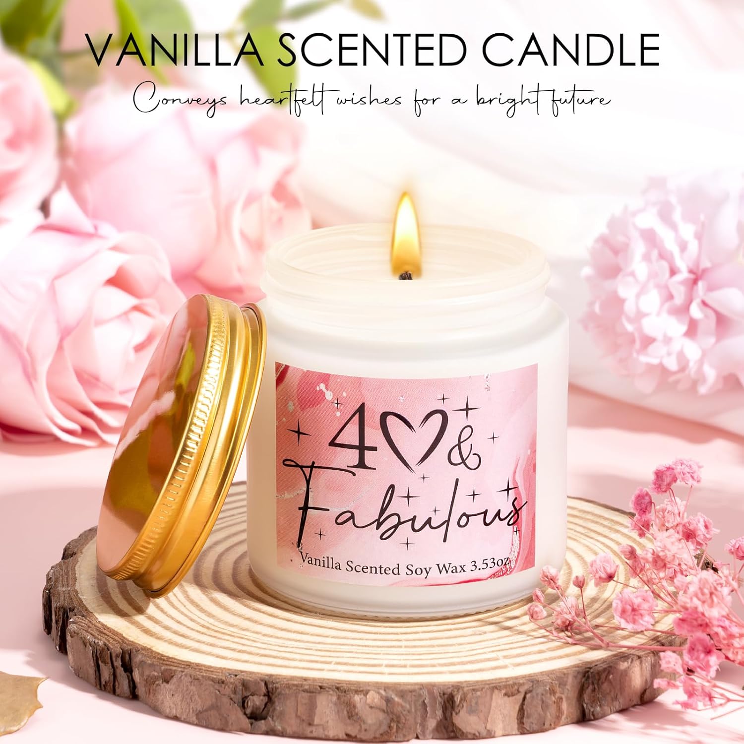 40th Birthday Gifts for Women, 40s and Fabulous Vintage 1986 Birthday Gift for Woman, Gift Ideas for 40 Year Old Woman, Female 40th Bday Decorations Present - Image 4