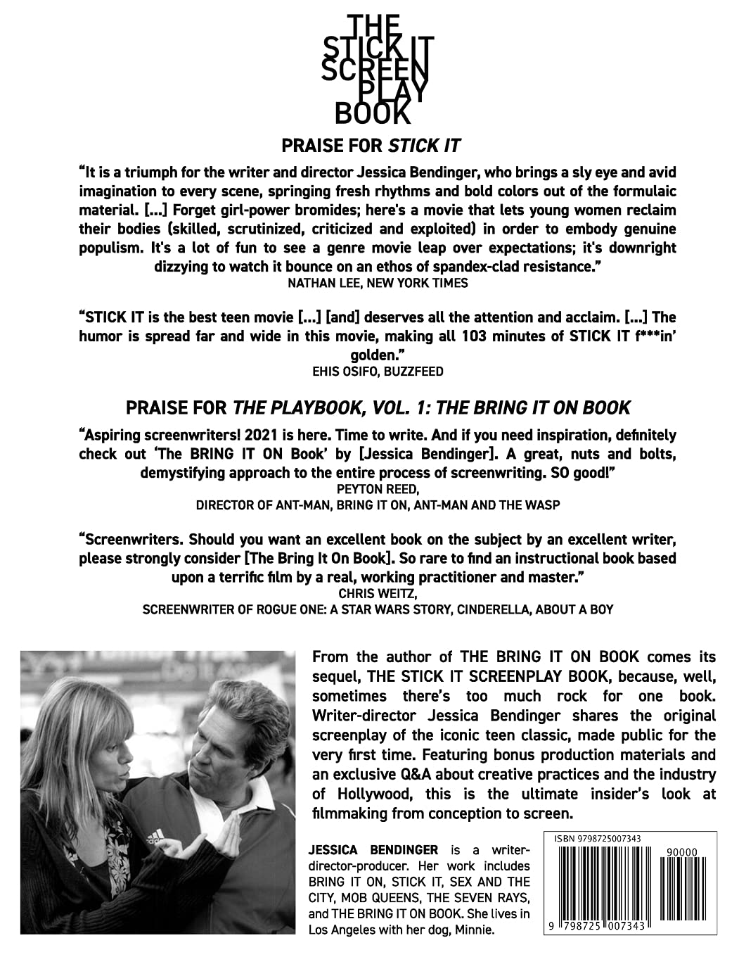 The Stick It Screenplay Book: Too Much Book for One Hand: Screenplay / Q+A + Extras from Writer-Director