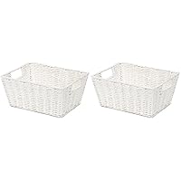 Compactor Etna Cesto Rettangolare in Carta Intrecciata a Mano