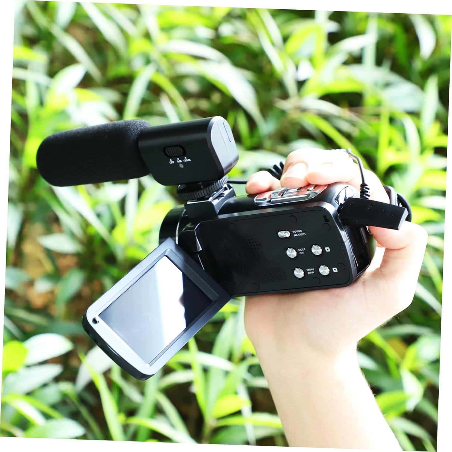Touchscreen Digital Camera Recorder for Vlogging and Filming Lightweight Portable Video Recording Camcorder with Built and External Microphone Support High-Definition