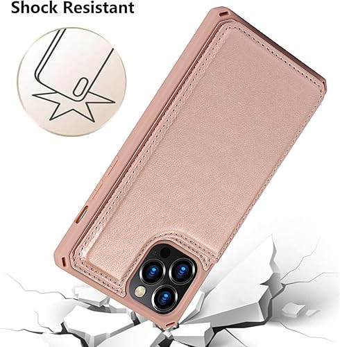 Miniatura 7 de Cavor Funda para iPhone 12 con tarjetero, iPhone 12 tipo cartera para mujeres y hombres, fundas de teléfono para iPhone 12 Pro con soporte y correa,