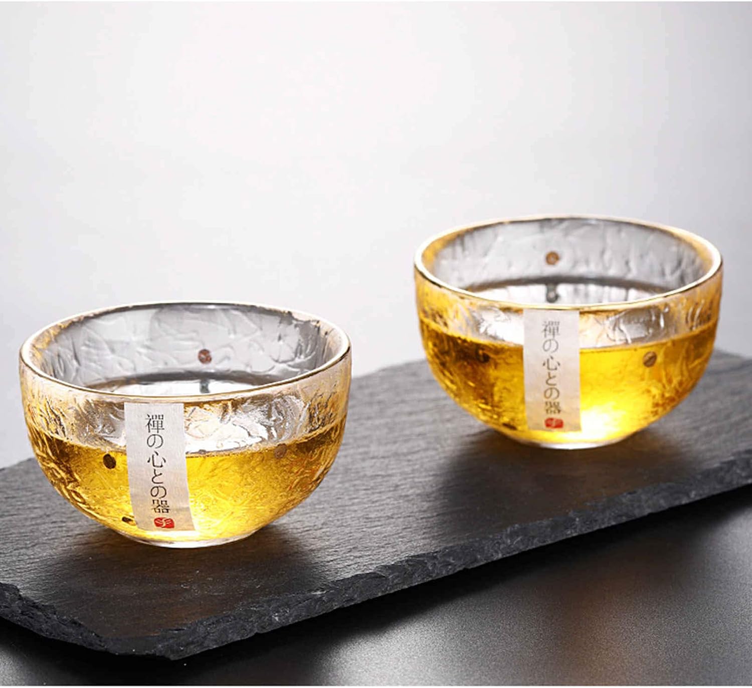 Home Gold Glass Sake Cups saki cup set Japanese sake set sake cup Japan