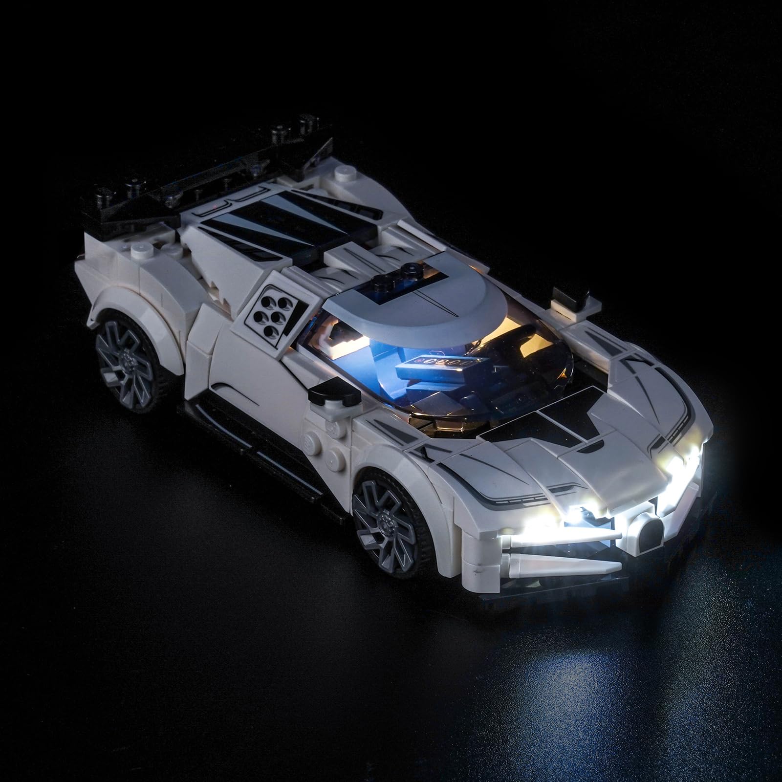 Kit d'éclairage LED compatible avec Lego 77240 Bugatti Centodieci Hyper voiture de sport (sans modèle) Kit d'éclairage créatif jouet décoratif
