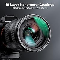 Vista 3 de K&F CONCEPT 67 mm Filtro de Protección de Lente MCUV 18 Multi-Capa Filtro UV de Lente de Cámara Ultra Delgado con Paño de Limpieza (Serie K)