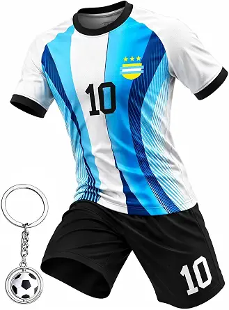 Boys Soccer Jerseys Training Uniforms Set for Kids 4-14 Years