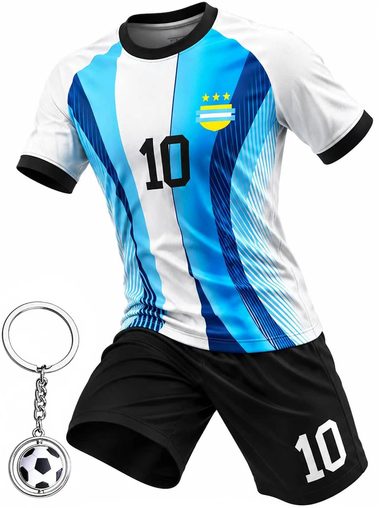 JVF Boys Soccer Jerseys Training Uniforms Soccer Jerseys for Boys Girls Soccer Fans Gift Set 4-14 Years