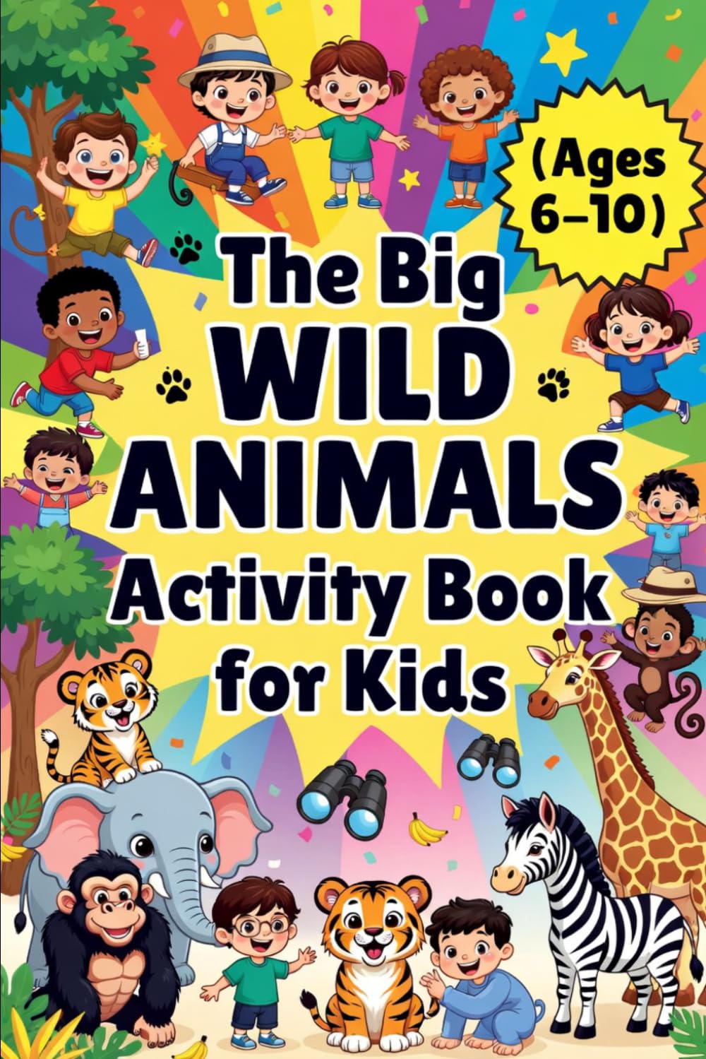 The Big Wild Animals Activity Book for Kids (Ages 6–10)